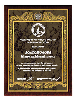 Плакетка подарочная - PL559